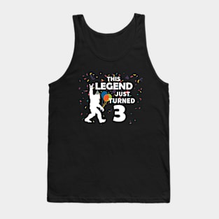 This legend just turned 3 a great birthday gift idea Tank Top